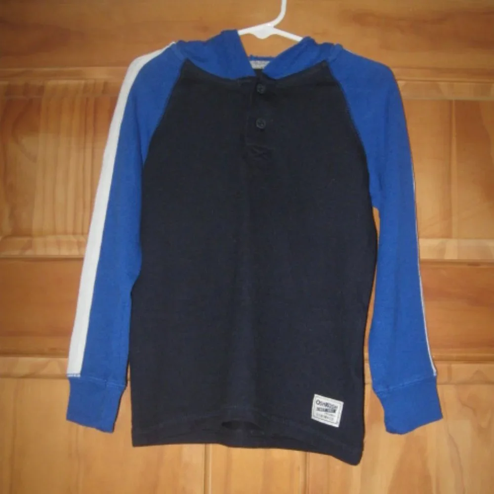Boys OshKosh B'gosh Hooded Long Sleeve Shirt